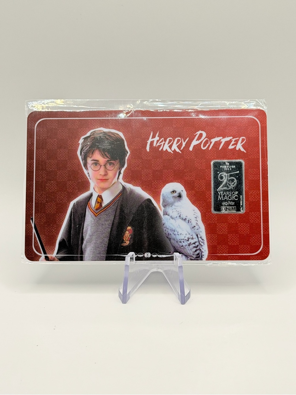 Harry Potter 25 Years of Magic 1g Silver Bar Finecard - Royal Dutch Mint Sealed